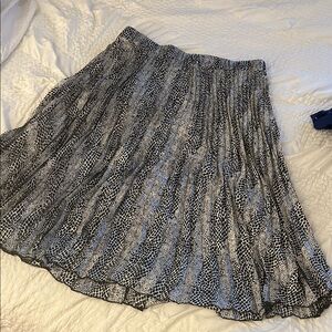 Lane Bryant Black and White A-Line Skirt